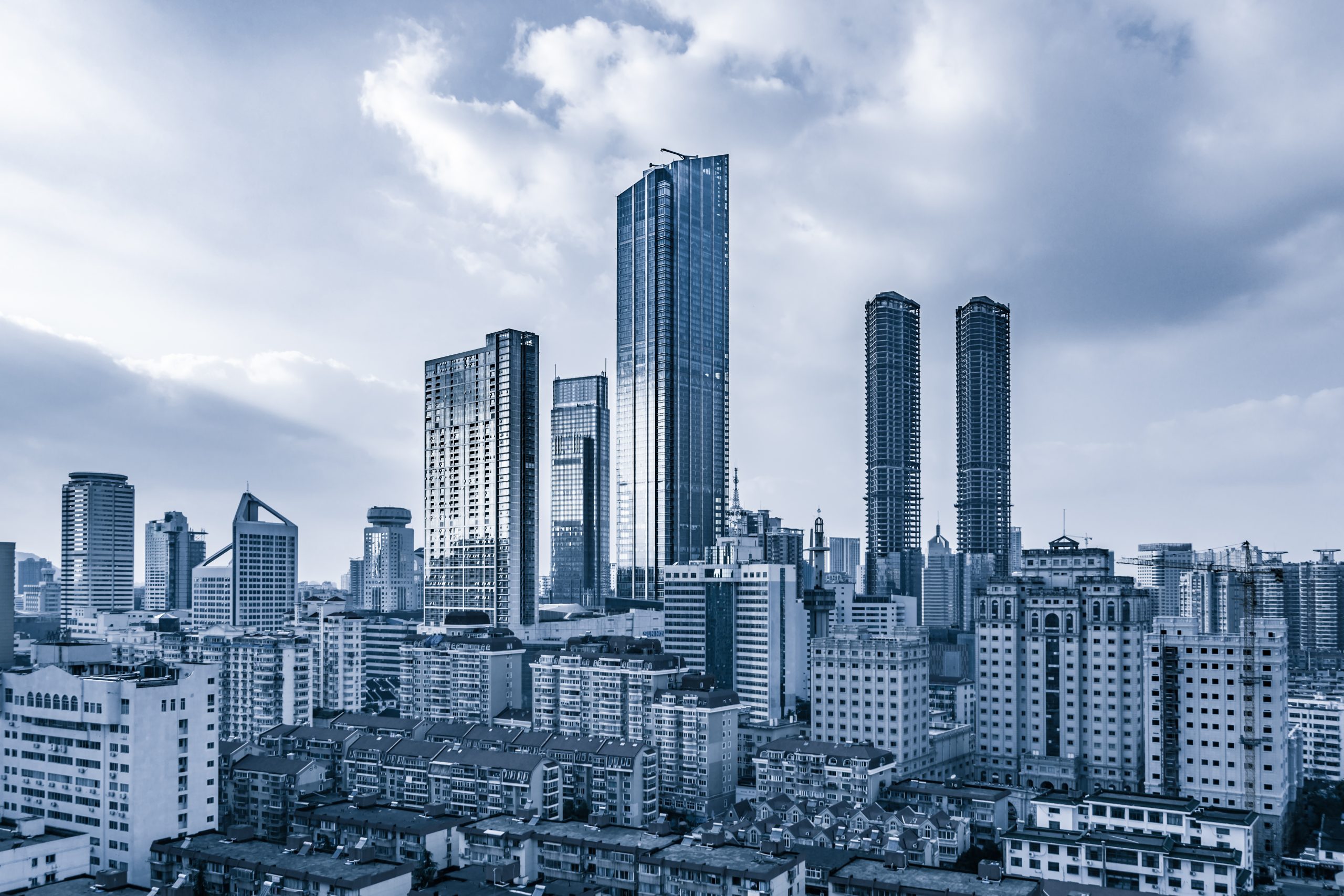 Observation Urban Building Business Steel Scaled